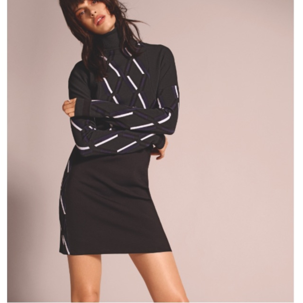 Tod’s Striped Turtleneck Dress
